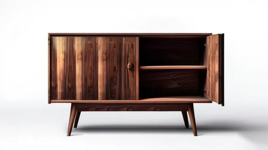 Dwudrzwiowy mebel z litego drewna akacjowego, ciemnobrązowy, 160 × 40 × 85 cm